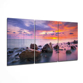 Red Sunset Mega Glass Wall Art.